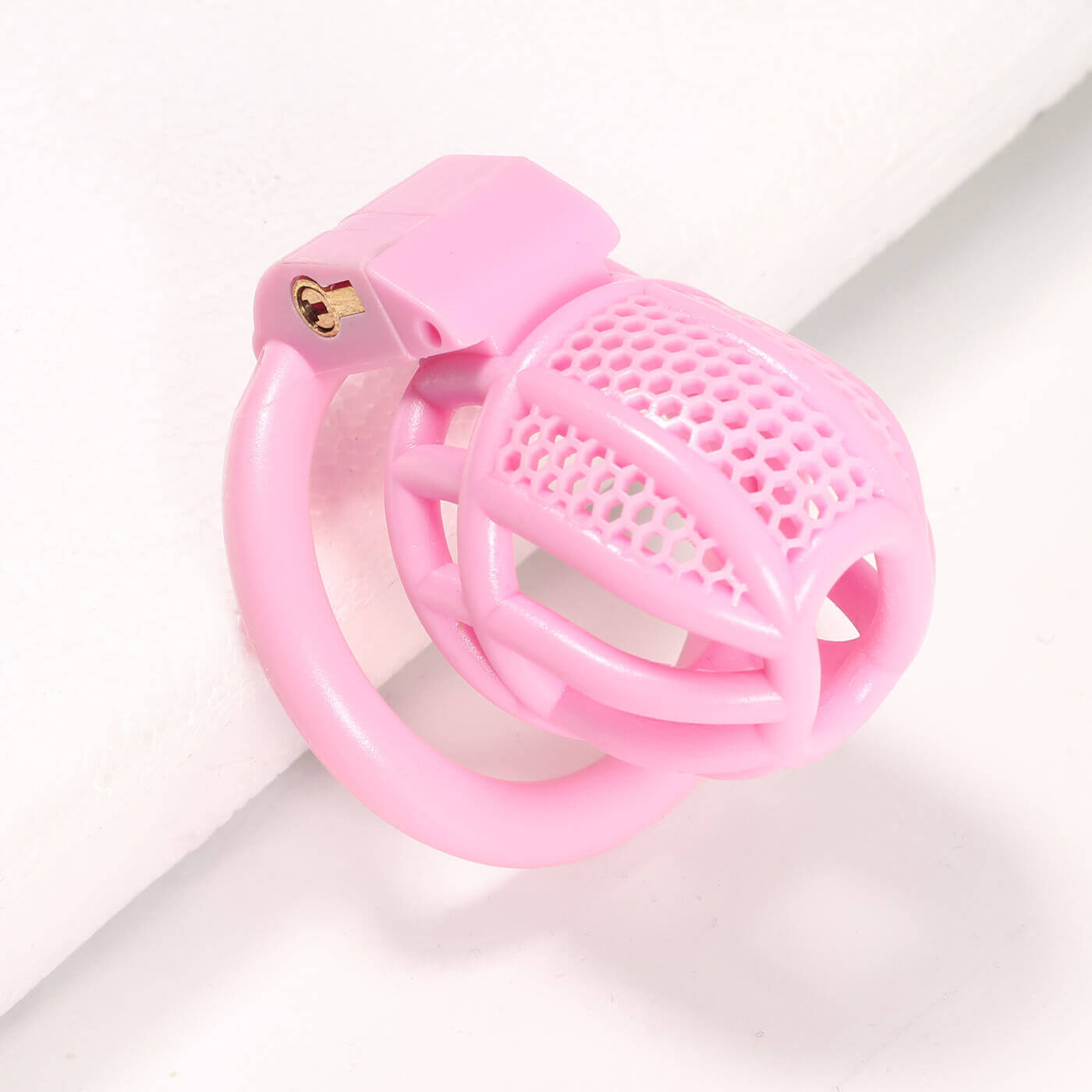 Mini Honeycomb Rosa Keuschheitsgerät mit 4 Ring