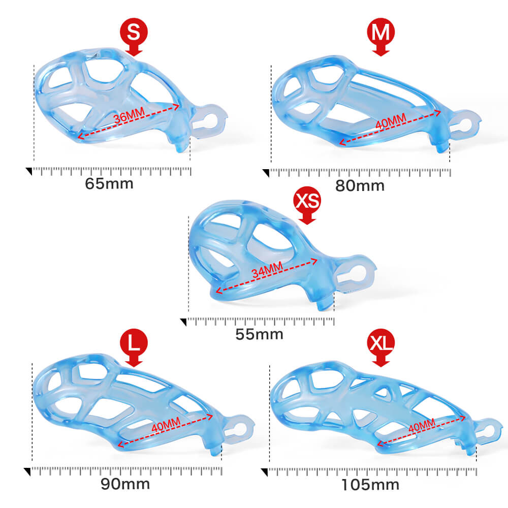 Desigh Ice Vision Blau Mamba Keuschheitskäfig