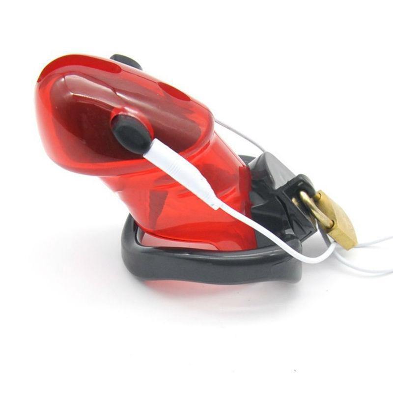 Elektrischer PKeuschheitskäfig Mann - Holy Trainer G2 Red – Produktansicht 4