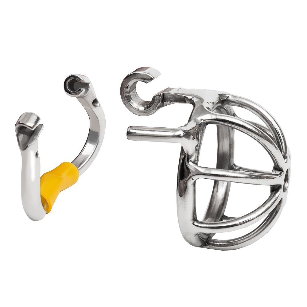 Mini Metall-Keuschheits-Käfig - Extra kurz – Produktansicht 2