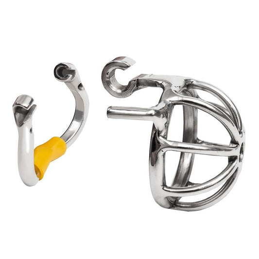 Mini Metall-Keuschheits-Käfig - Extra kurz – Produktansicht 2