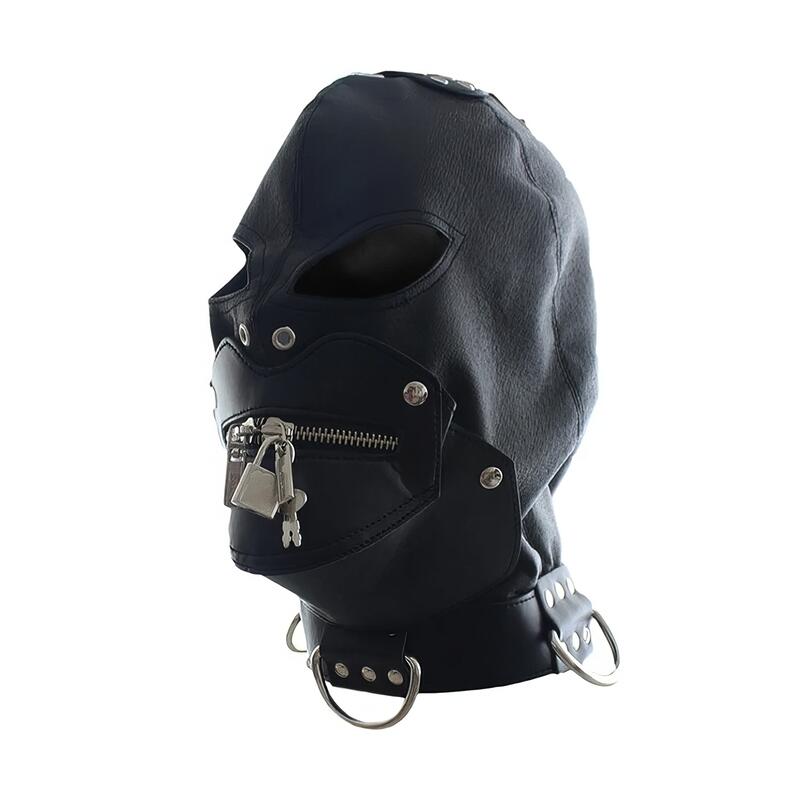 Bdsmkapuze Mit Reißverschluss Und Mund