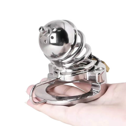 2 in1 Edelstahl Helm Keuschheitskäfig