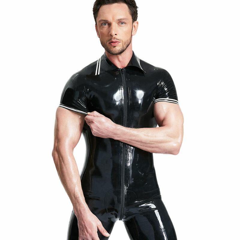 Kurzer Latexanzug Für Herren