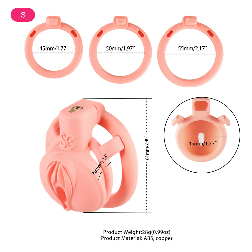 3D Vagina-Optik Keuschheitskäfig