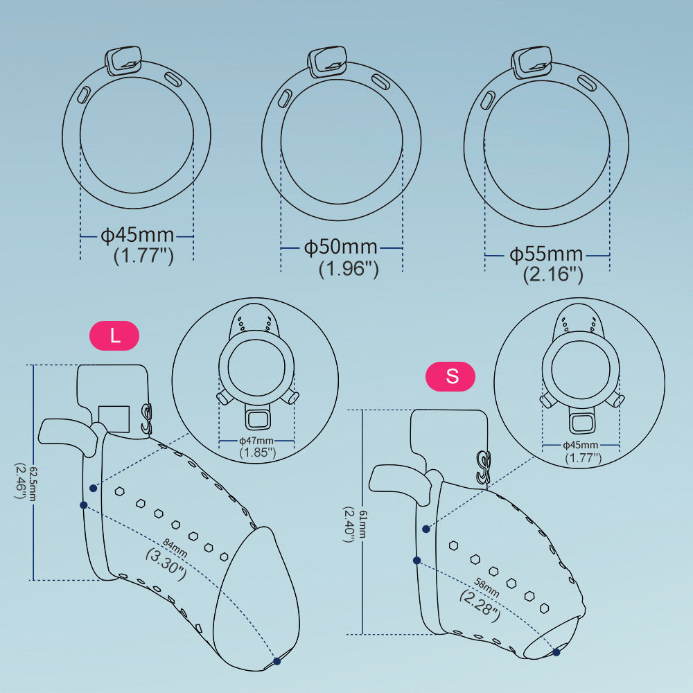 3D Simulation Keuschheitskäfig