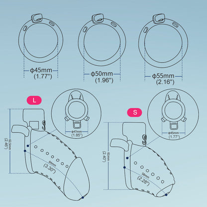 3D Simulation Keuschheitskäfig