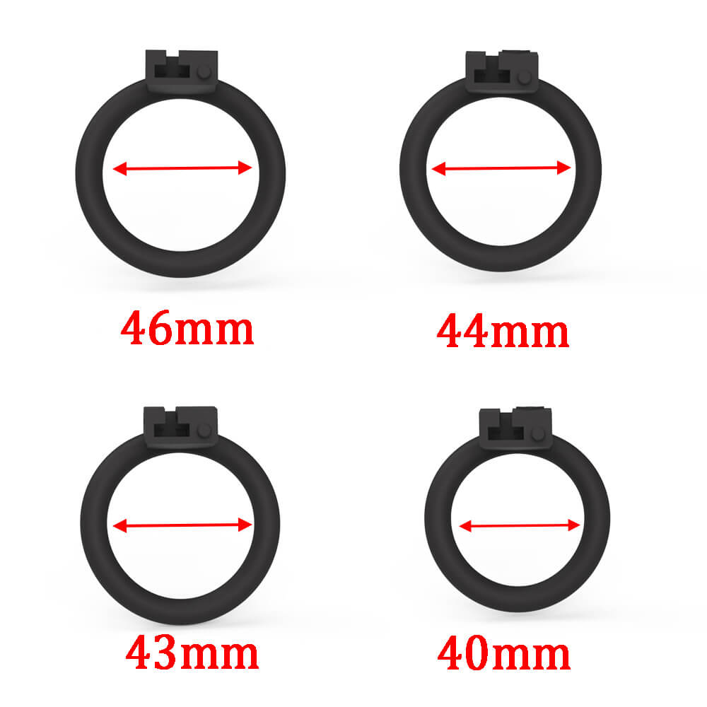 3D klein Keuschheitskäfig mit 4 rings