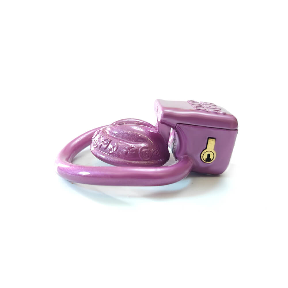 3D Mini Sissy Vaginalenthaltsamkeitskäfig mit 4 Ringen
