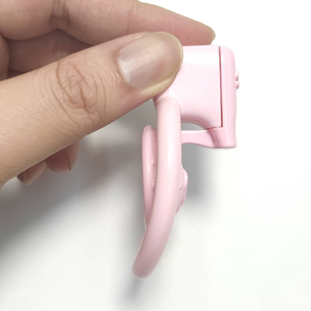 3D Mini Sissy Vaginalenthaltsamkeitskäfig mit 4 Ringen