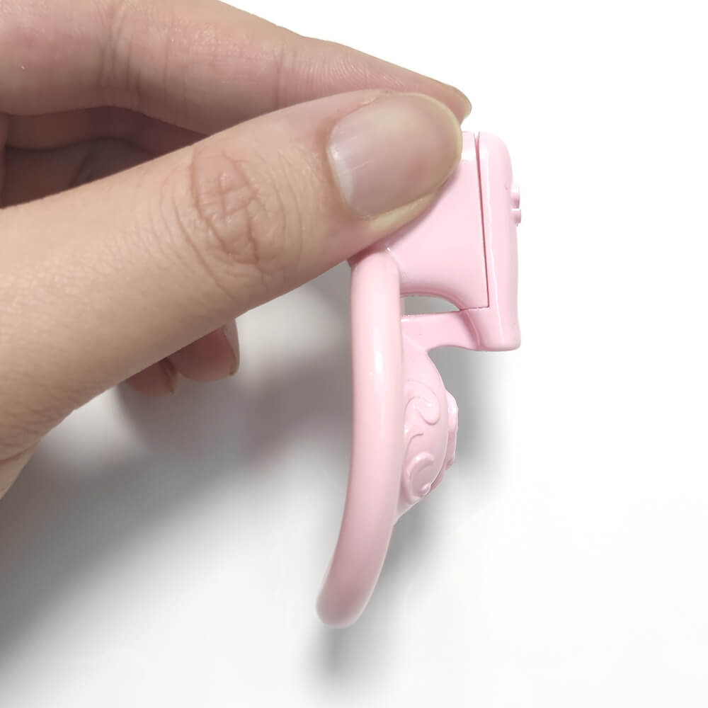 3D Mini Sissy Vaginalenthaltsamkeitskäfig mit 4 Ringen