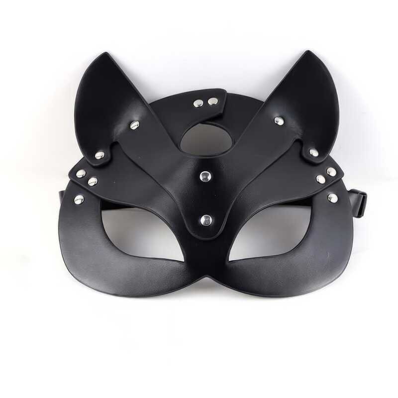 Schwarze Katzenmaske 20 BDSM