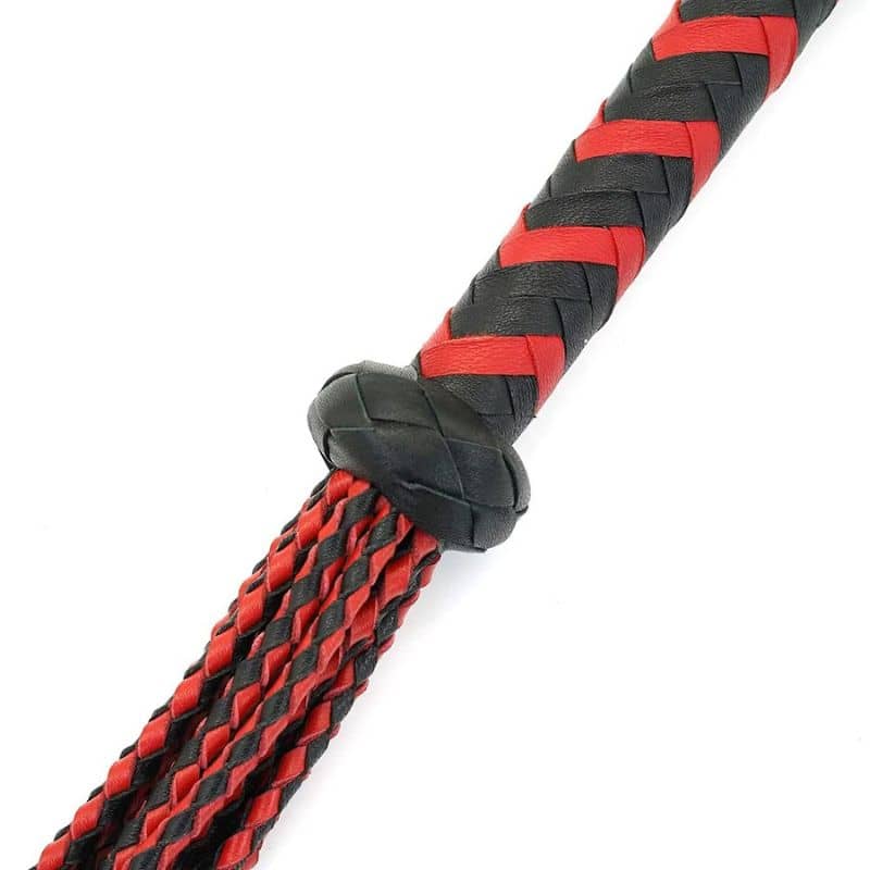 Sm Leder peitsche Rot