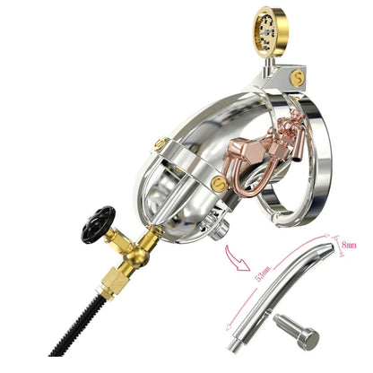 Neu SteamPunk 316 Edelstahl Keuschheitsgerät