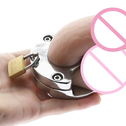 Abschließbarer robuster Penisring für Keuschheitstraining