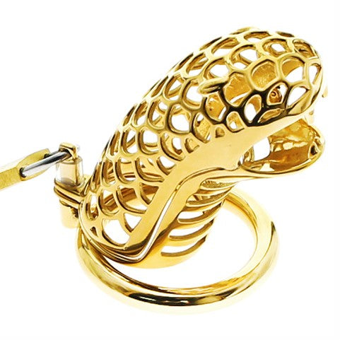Keuschheitskäfig Für Männer Metall Godzilla Gold