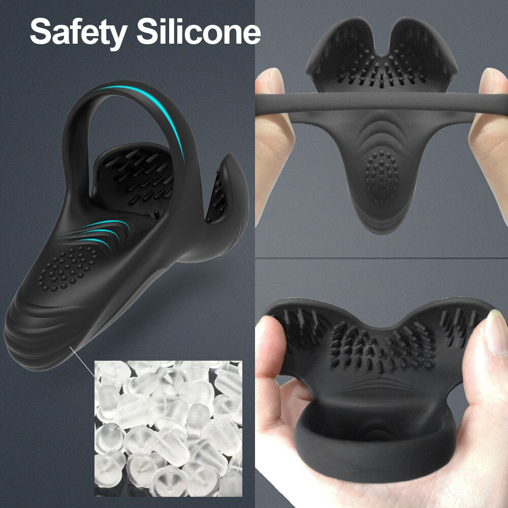 Silikon Masagierer für Hoden mit Controler, Skrotum und Perineum für Männer