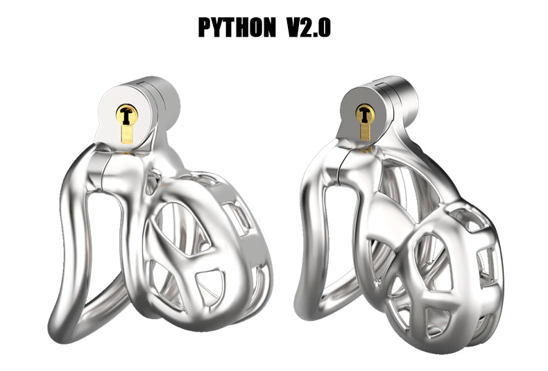 Python V1 & V2 Cobra Cock Mamba Keuschheitskäfig – Produktansicht 13