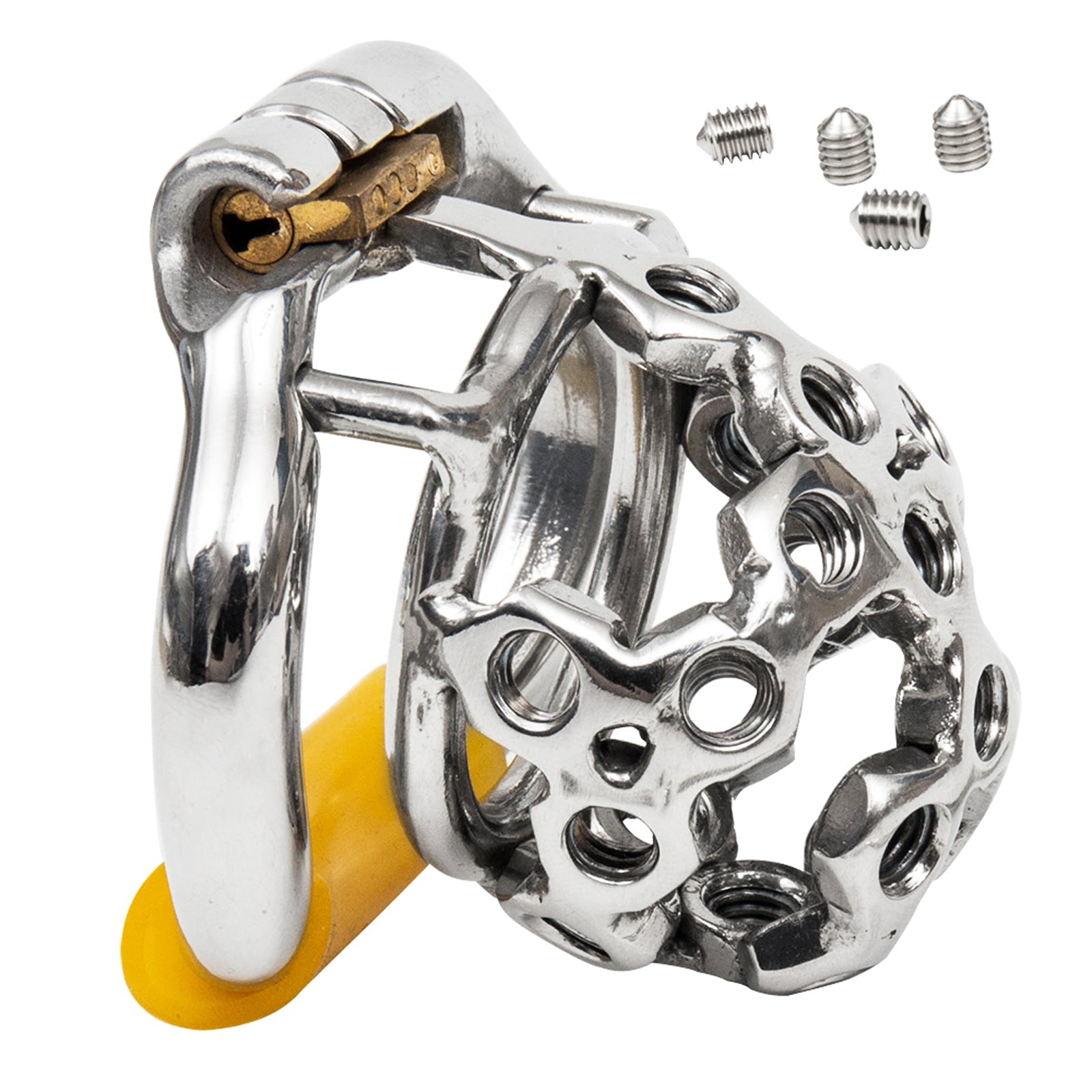 Metall-Peniskäfig mit Schrauben für BDSM - Der Schwanz