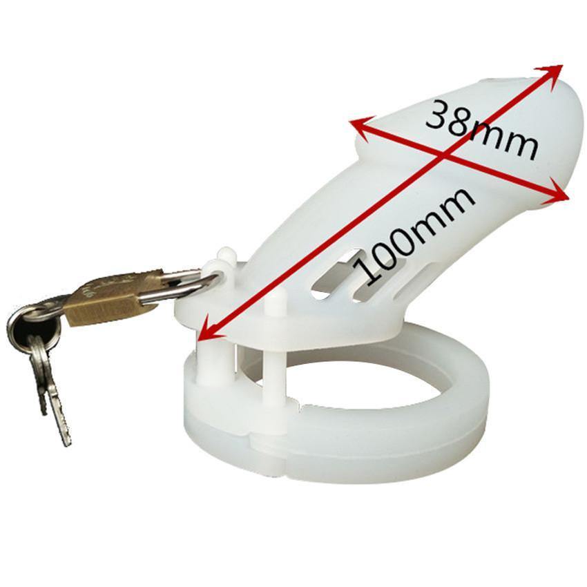 Silikon Peniskäfig für Mann - GB6000S White – Produktansicht 6