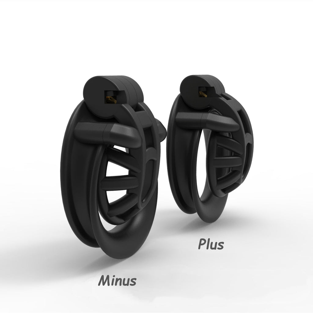 Minus/Plus Mamba Keuschheitskäfig 3D-gedruckt