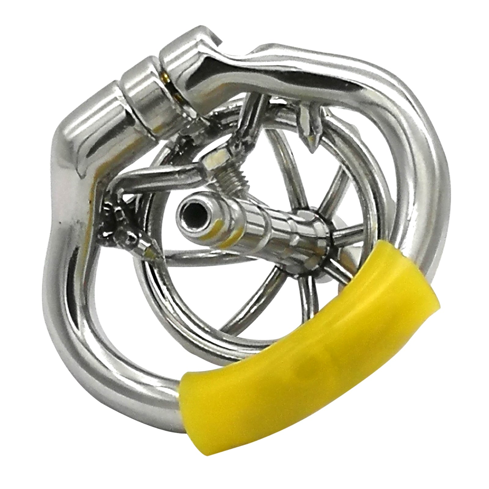 Keuschheitskäfig aus Metall mit Harnröhrenplug - S055