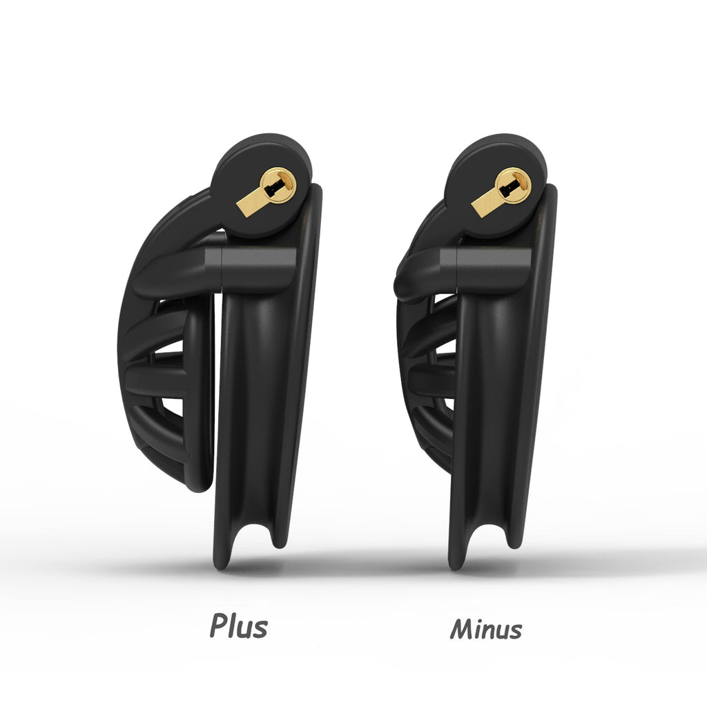 Minus/Plus Mamba Keuschheitskäfig 3D-gedruckt
