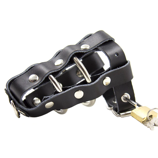Keuschheitskäfig Aus Leder Die Rüstung