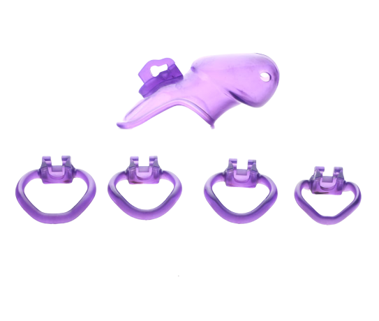 Harz Keuschheitskäfig Mann - HT V3 Purple – Produktansicht 3