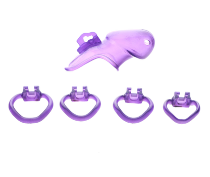 Harz Keuschheitskäfig Mann - HT V3 Purple – Produktansicht 3