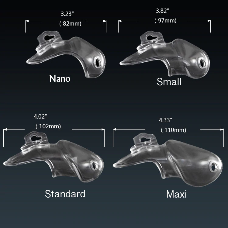 Harz Keuschheitskäfig Mann - HT V3 Transparent – Produktansicht 3
