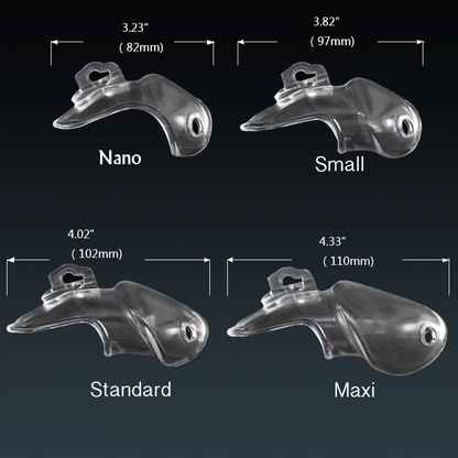 Harz Keuschheitskäfig Mann - HT V3 Transparent – Produktansicht 3