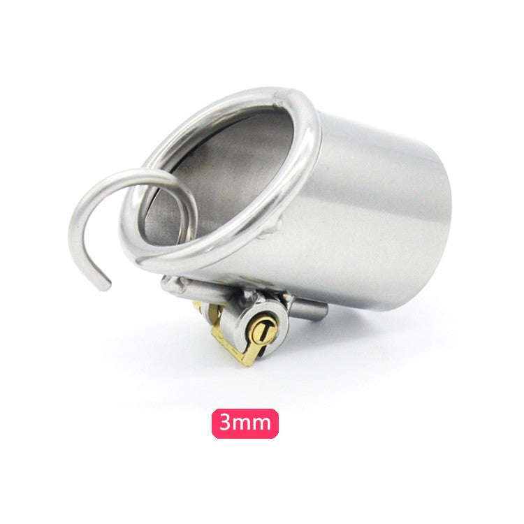 Keuschheitskäfig aus Metall mit Harnröhrenplug für PA Piercing Rohr 33mm A213 – Produktansicht 6