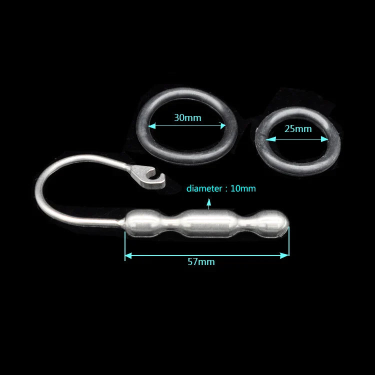 Metallurethraplug Für Keuschheitskäfig Rod 5710 Mm A146 – Produktansicht 2