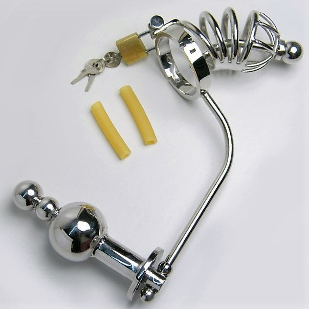 Keuschheitskäfig Analplug Und Harnröhre
