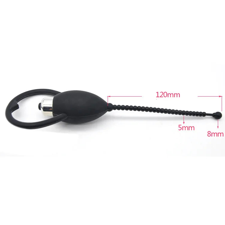 Silikonplug Mit Vibration Für Keuschheitskäfig 12058 Mm A319 – Produktansicht 2