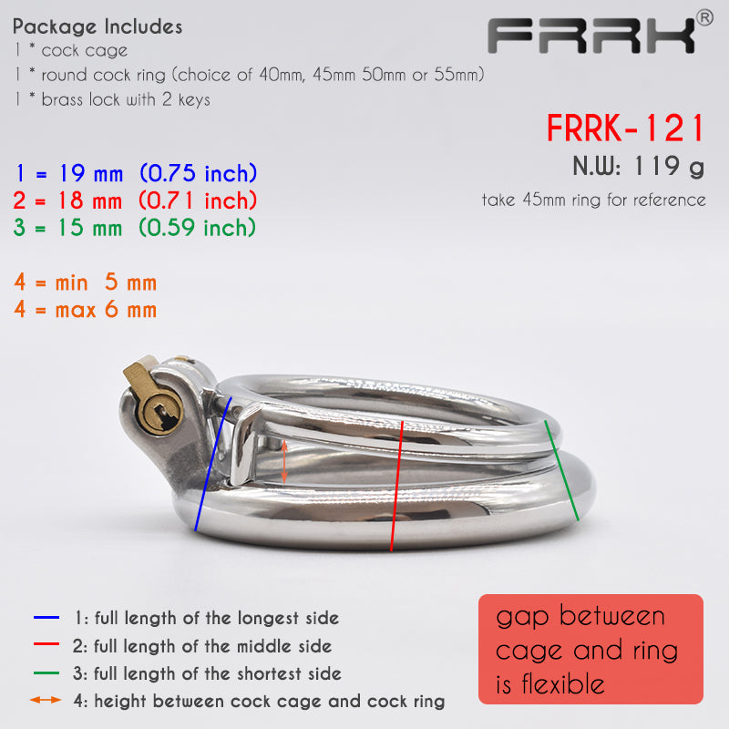 Keuschheitskäfig aus Metall - Symbol für Unterwürfigkeit