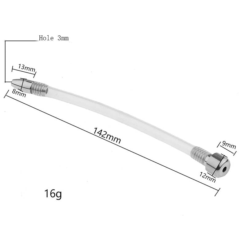 Keuschheitskäfig aus Metall mit Harnröhrenplug - UL203 – Produktansicht 5