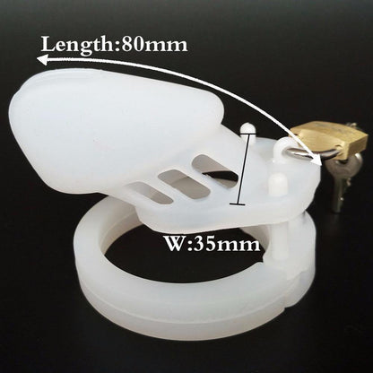 Silikon Peniskäfig für Mann - GB6000S White – Produktansicht 5