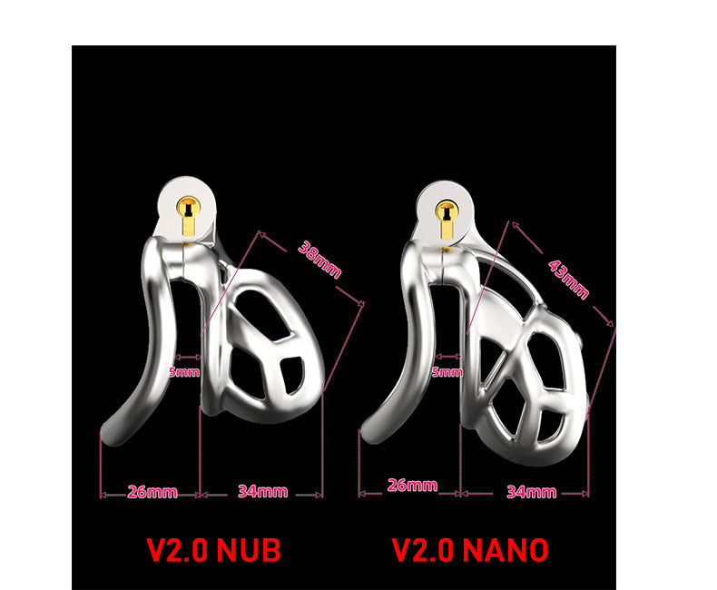 Python V1 & V2 Cobra Cock Mamba Keuschheitskäfig – Produktansicht 14