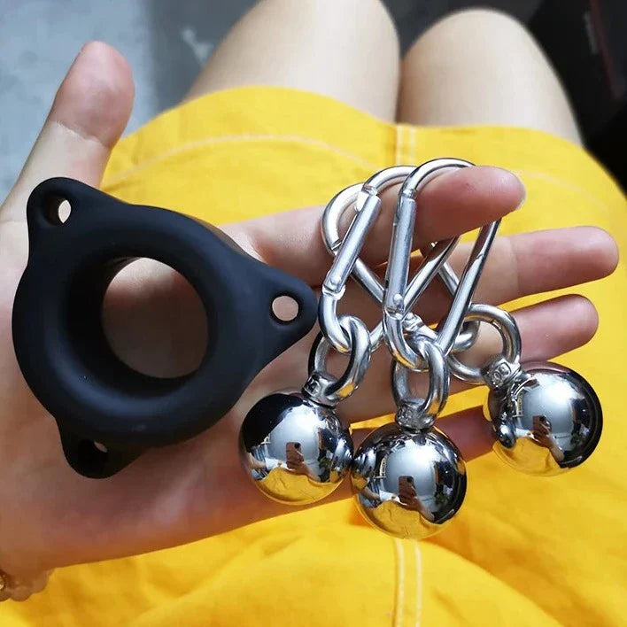 Silikon Gummi Beschwerter Hoden Dehner Folter Spielzeug