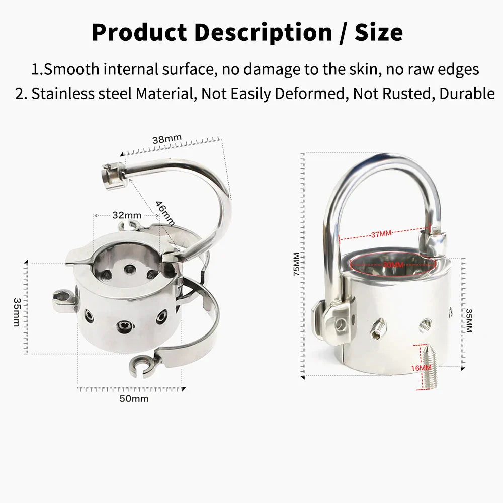 Robust Hodenstretcher Metall Locking