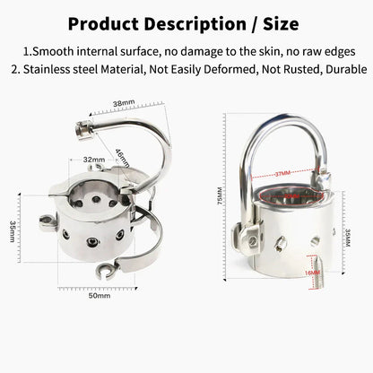 Robust Hodenstretcher Metall Locking