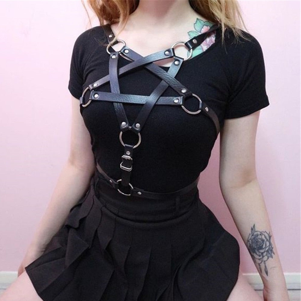 Pentagramm bondage harness