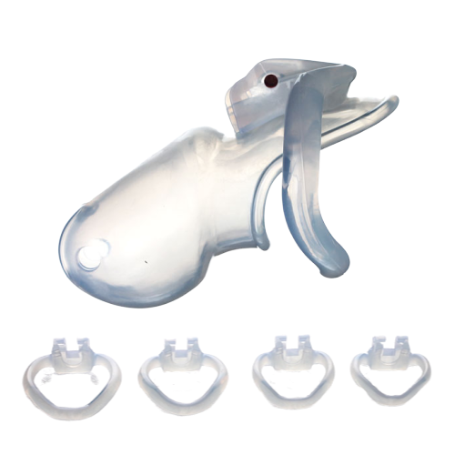 Harz Keuschheitskäfig Mann - HT V3 Transparent – Produktansicht 2