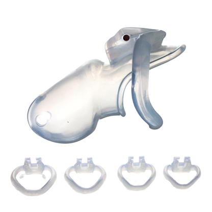 Harz Keuschheitskäfig Mann - HT V3 Transparent – Produktansicht 2