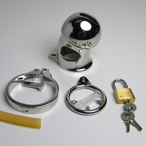 Keuschheitskäfig Aus Metall Für Männer Das Loch