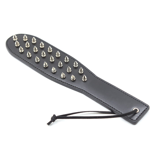 Schwarze Stachelnägel BDSM Paddel zum Spanken – Produktbild