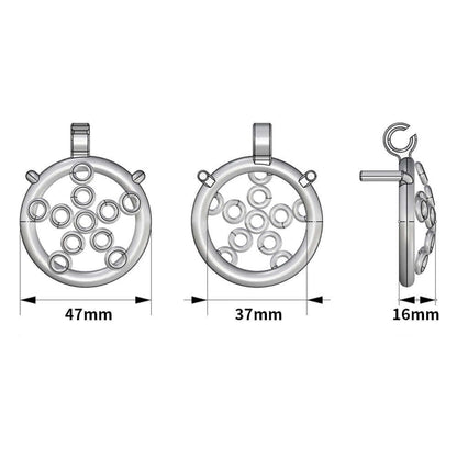 Neu Five-star Wheel Forging Keuschheitskäfig mit Gürtel