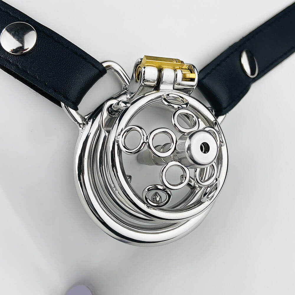 Neu Five-star Wheel Forging Keuschheitskäfig mit Gürtel